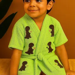 GAB Kids Printed Pure Cotton 500 GSM Bath Robe-picture-18