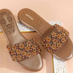 Mochi Women Embellished Open Toe Flats-picture-15