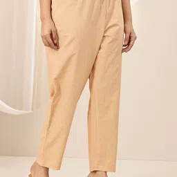 Libas Floral Printed Straight Kurta with Trouser & Dupatta image 4