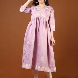 V-Mart Women Floral Embroidered Thread Work Kurta-picture-22
