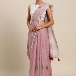 Astita Floral Print Zari Saree-picture-11