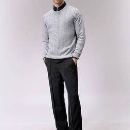 The Indian Garage Co Men Cable Knit Pullover-picture-19