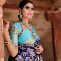 INDIOTSAV Woven Design Zari Banarasi Saree-image-90