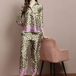 Athena Printed Shirt With Trousers Co-Ords-image-58