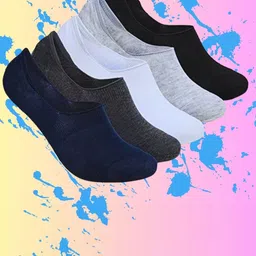 MJE Men Pack Of 5 Cotton Shoe Liners Socks-15