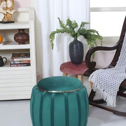 Shadowkart Green Cylindrical Pouffes Ottomans-image-4