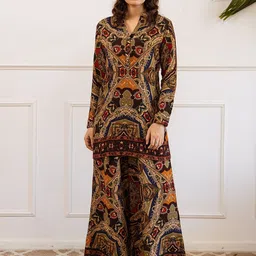 Nehamta Women Ethnic Motifs Printed Kurti with Palazzo-picture-24