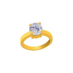 GenZcomplex Gold-Plated Brass Zircon Finger Ring-picture-8