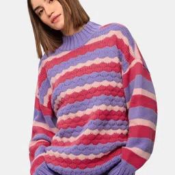 The Souled Store Women Colourblocked Pullover Sweater-36