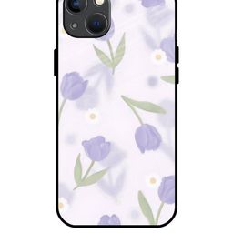 QRIOH Floral Printed iPhone 13 Mini Back Case Mobile Accessories-image-98