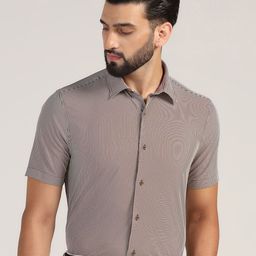 Blackberrys Men Slim Fit Multi Stripes Opaque Striped Casual Shirt-image-98