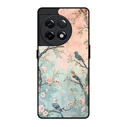 QRIOH Floral Printed OnePlus 11R 5G Back Silicone Back Case-image-75