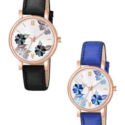 Miss Perfect Women Set of 2 Leather Straps Analogue Watches Cvv418-picture-24