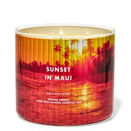 Bath & Body Works Sunset In Maui 3-Wick Candle with Essential Oils - 411 g-8