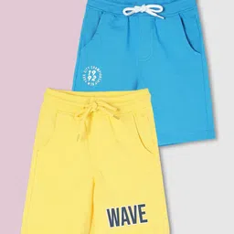 max Solid Cotton Boys Shorts-image-2