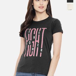 Dreambe Women Typography Printed T-shirt-picture-21