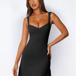 HERE&NOW Women Solid Bodycon Dress-picture-34