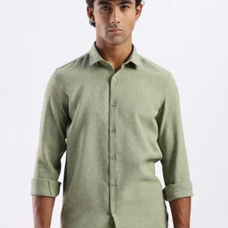 NEVER NEUD Men Air Like Linen Vintage Spread Collar Full Sleeves Shirt-picture-16