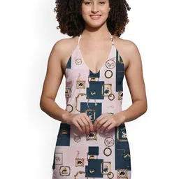 chia fashions Printed Nightdress-picture-57