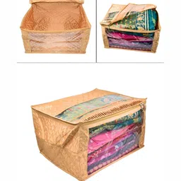 Ajabh Beige Set of 3 Regular Multi-Utility Organisers-15