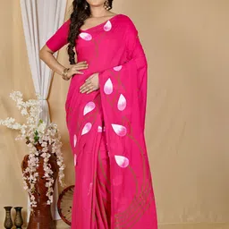 DipDiya Ethnic Motifs Print Pure Cotton Saree-image-46
