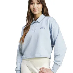 ADIDAS Women Brand Logo Printed Cotton Sweatshirts-picture-22