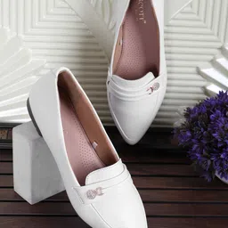 Liscott Women Pointed Toe Smart Casuals Loafers-11