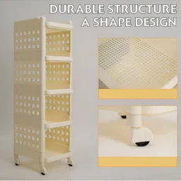 ADA Handicraft Cream-Coloured Set of 1 Super Strong Multi-Utility Organisers image 3