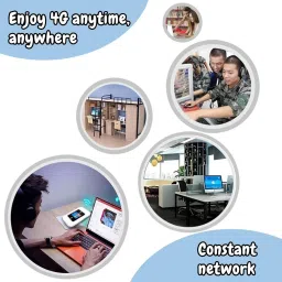 Cokoeye 4G LTE Wireless Dongle with All 5G SIM Network Support with LCD Display Data Card image 5