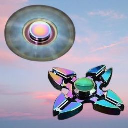 Rainbow Gyro Crab Four Side Fidget Ninja Spinner Long Time Spin-image-71