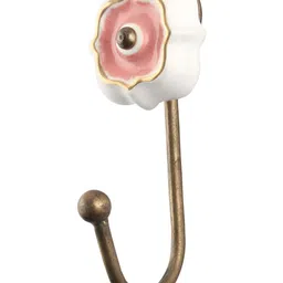 IndianShelf 1 Piece Ceramic Solid Wall Hangings Key Hooks-image-84