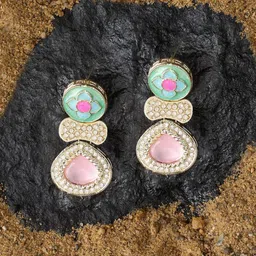 Zaveri Pearls Contemporary Drop Earrings-image-31