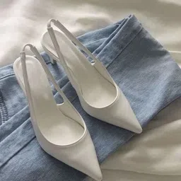 Street Style Store PU Stiletto Mules with Buckles-43