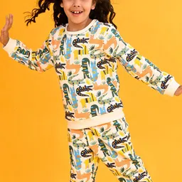 Anthrilo Girls Printed Pullover Sweatshirt-image-41