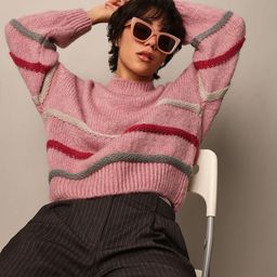 ONLY Women Striped Pullover Sweaters-13