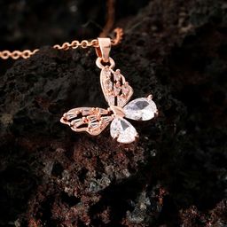 STYOLLO Women Rose Gold-Plated Contemporary Pendants with Chains-image-8