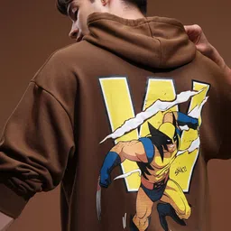 HIGHLANDER Men Printed Hooded Oversized Sweatshirt-picture-54