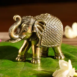 JAYPORE Gold-Toned Elephant Idol Showpiece-image-22