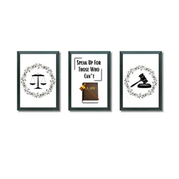 Aisha Decorz Black Set of 2 Motivational Art Printed Framed Wall Art-picture-4