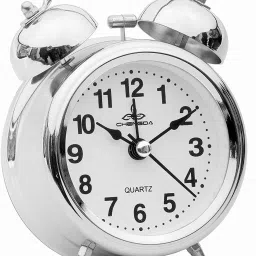 Analog Silver Clock-6