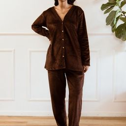 FEATHERS CLOSET V-Neck Shirt & Trouser-image-75