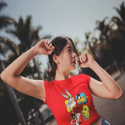 TAJNAN Women Cotton Tshirts-image-72