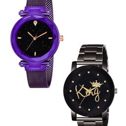 Gopal Shopcart Unisex Pack Of 2 Analogue Watch GR_379_Purple_4_Prizam_King-image-87