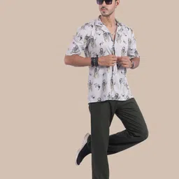 STITCH MONKEY Men Comfort Opaque Printed Casual Shirt-image-78