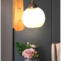 KINIS Beige & White Wooden Quirky Wall Lamp-39