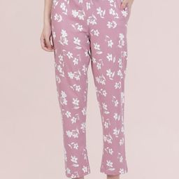 Go Colors Women Printed Straight-Leg Cotton Lounge Pants-picture-16