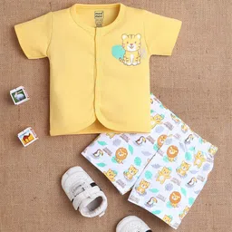 MeeMee Kids Short Sleeves Pure Cotton Shirt With Shorts-image-72