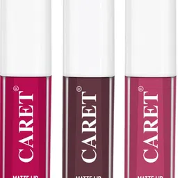 CARET ORGANIC Set Of 5 Super-Pigmented Liquid Matte Lipsticks -2 ml Each -6 - 5 - 7 - 8 -3 image 2