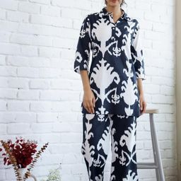 FLAVIA CREATION Printed Pure Cotton Top With Trousers Co-Ords-picture-29