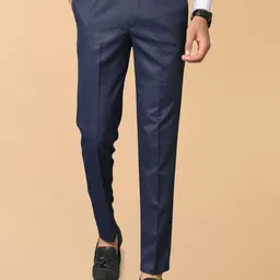 el cielo Men Tailored Easy Wash Pleated Trousers-image-80